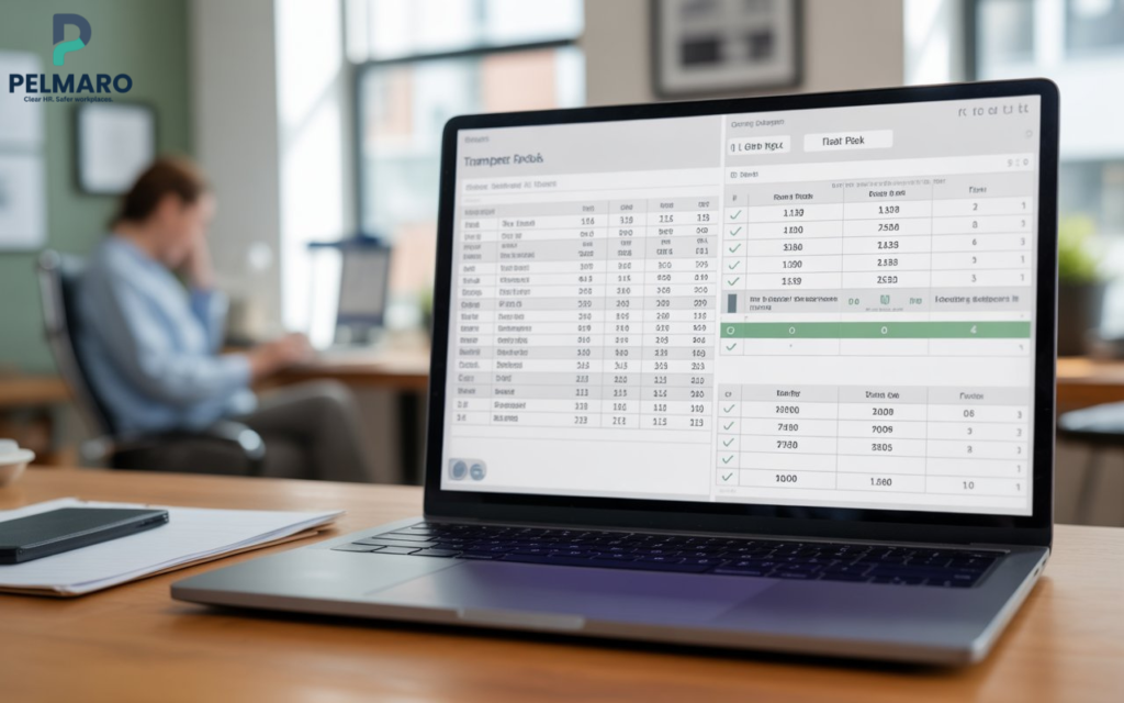 Compliant Irish payroll records showing correct minimum wage and Sunday premium payments for WRC audit readiness.