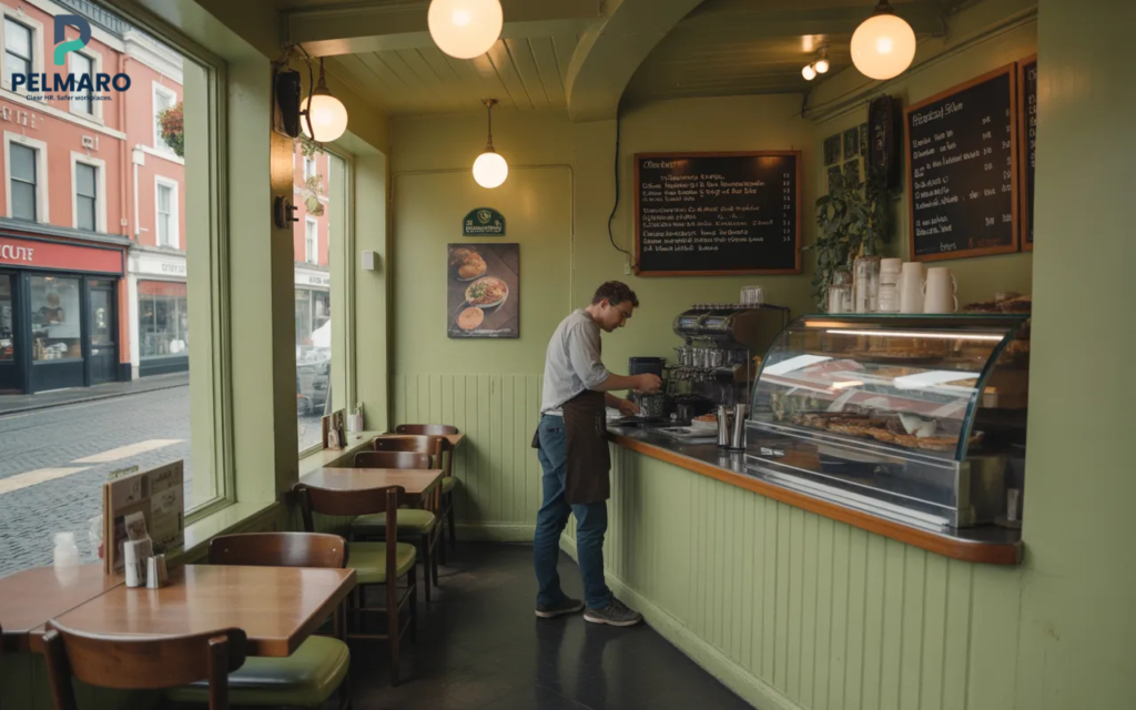 Food safety consultant reviewing documents of HACCP compliance in Ireland